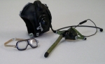 SET Pilotenhelm mit Brille und Maske, 1:3,3